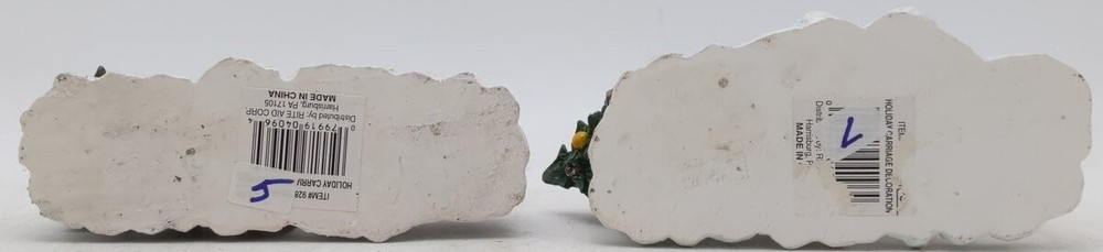 Vintage Assorted Holiday Themed Ceramic Snow Vehicles [2]