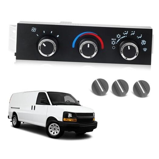 Front Climate Control Module Compatible with 1996-2020 Chevy Express 1500 2500