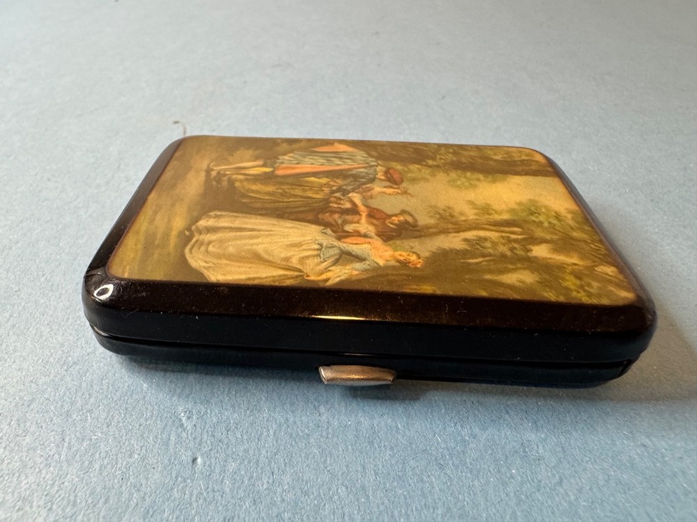 Old Germany Enameled Cigarette Case Victorian