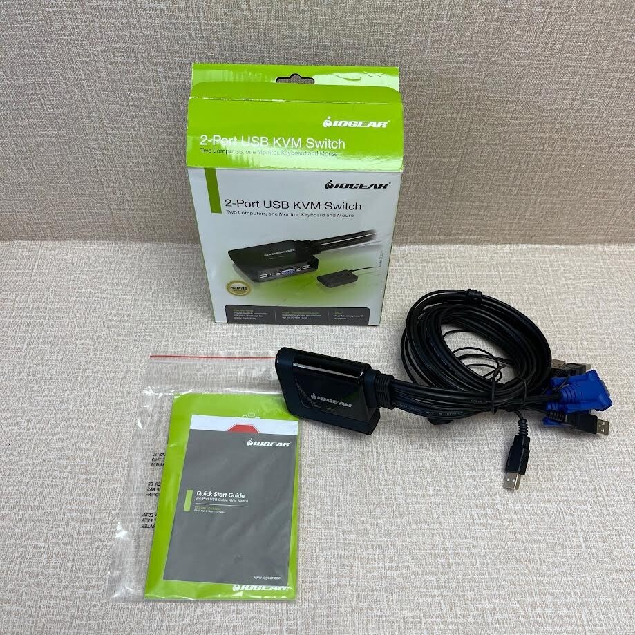 IOGear 2-Port USB KVM Switch NEW