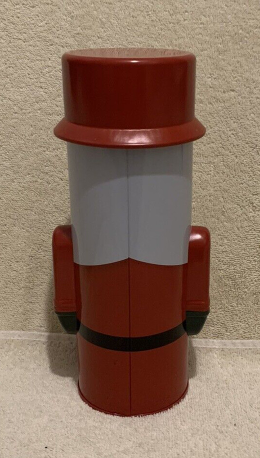 Santa Claus Nutcracker Tin Canister / Box 9.75" - EUC
