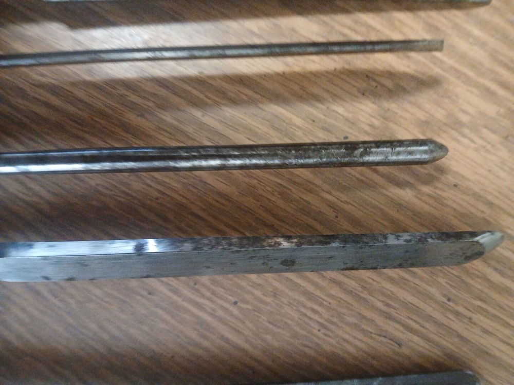 7 Buck bros. wood lathe tools