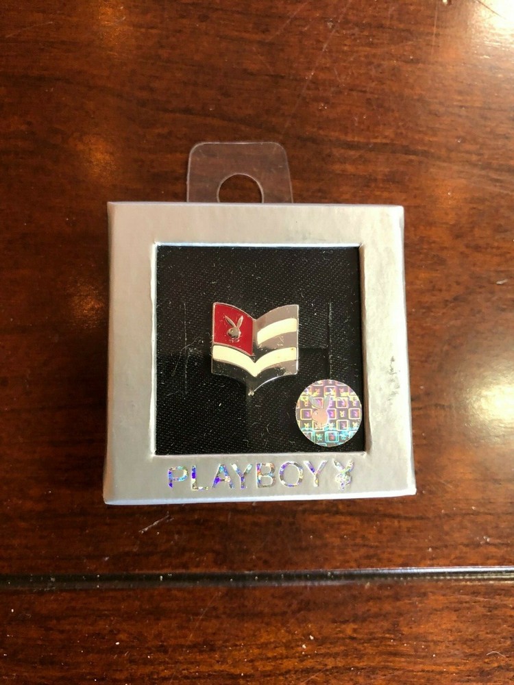Rare Playboy Bunny Pin Flag