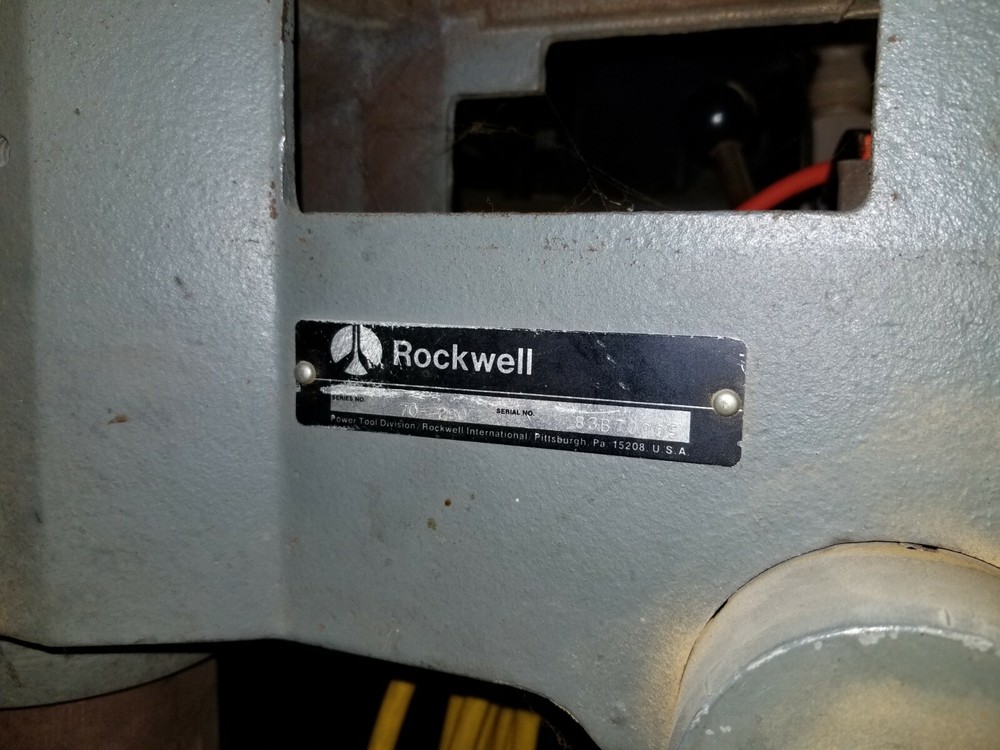 Rockwell Drill Press Model 20 Used