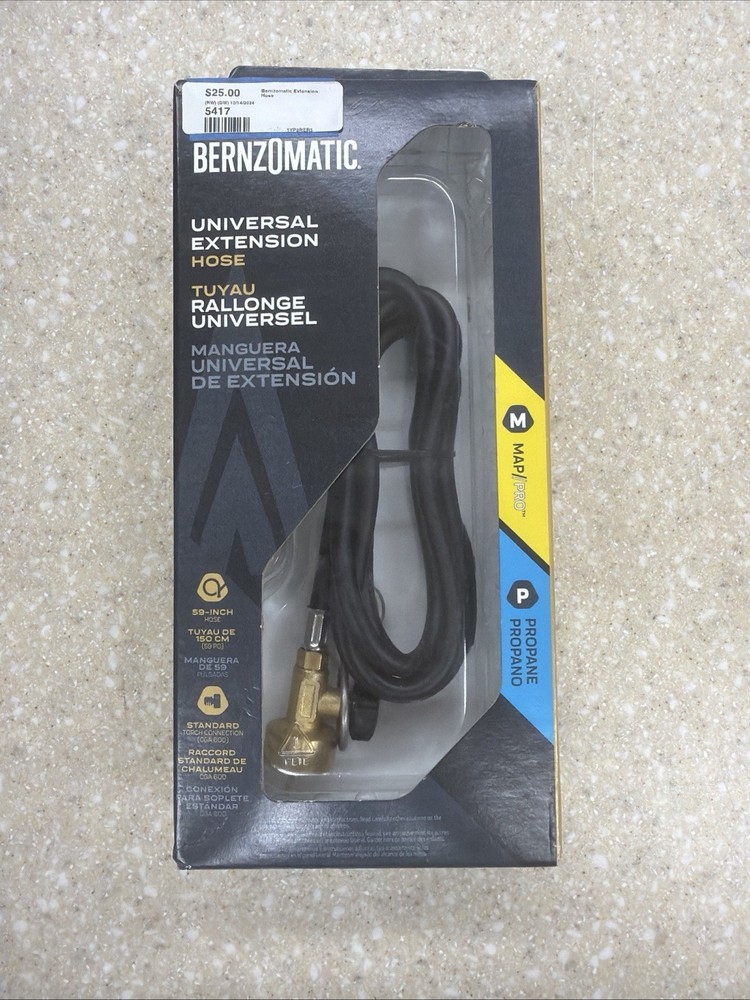NEW / Unopened Bernzomatic Universal Extension Hose