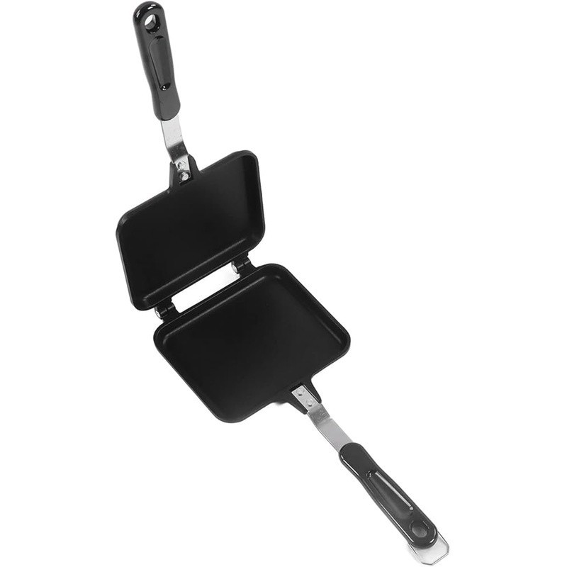 Double Sided Nonstick Frying Pan Ergonomic Handle Easy Flip Kitchen Cookware New