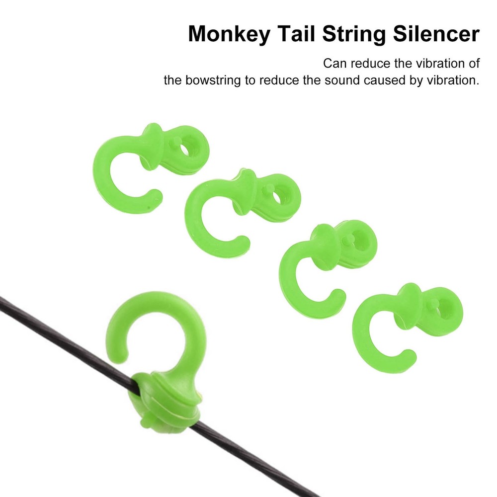 4Pcs Bow String Silencers Durable Shock Absorption For Compound Bow Training↑