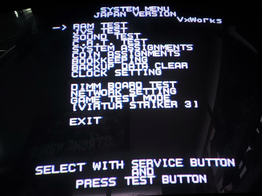 Virtua Striker 3 Soft Kit Arcade Video Game Sega Disk & chip key