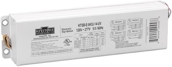 Keystone Technologies KTSB-E-0432-14-UV 120-277V Electronic Ballast for...