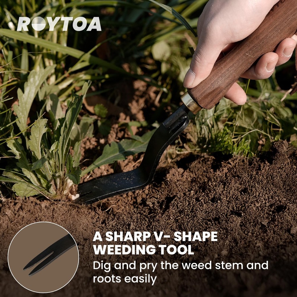 Gardening Tools Weed Puller Tool,Heavy Duty Weeding Tool with Ergonomic Handl...