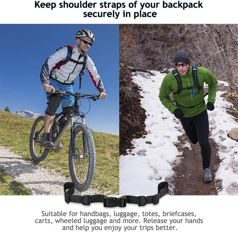 3 Pack Backpack Chest Straps, Heavy Duty Adjustable Universal Backpack Sternum S