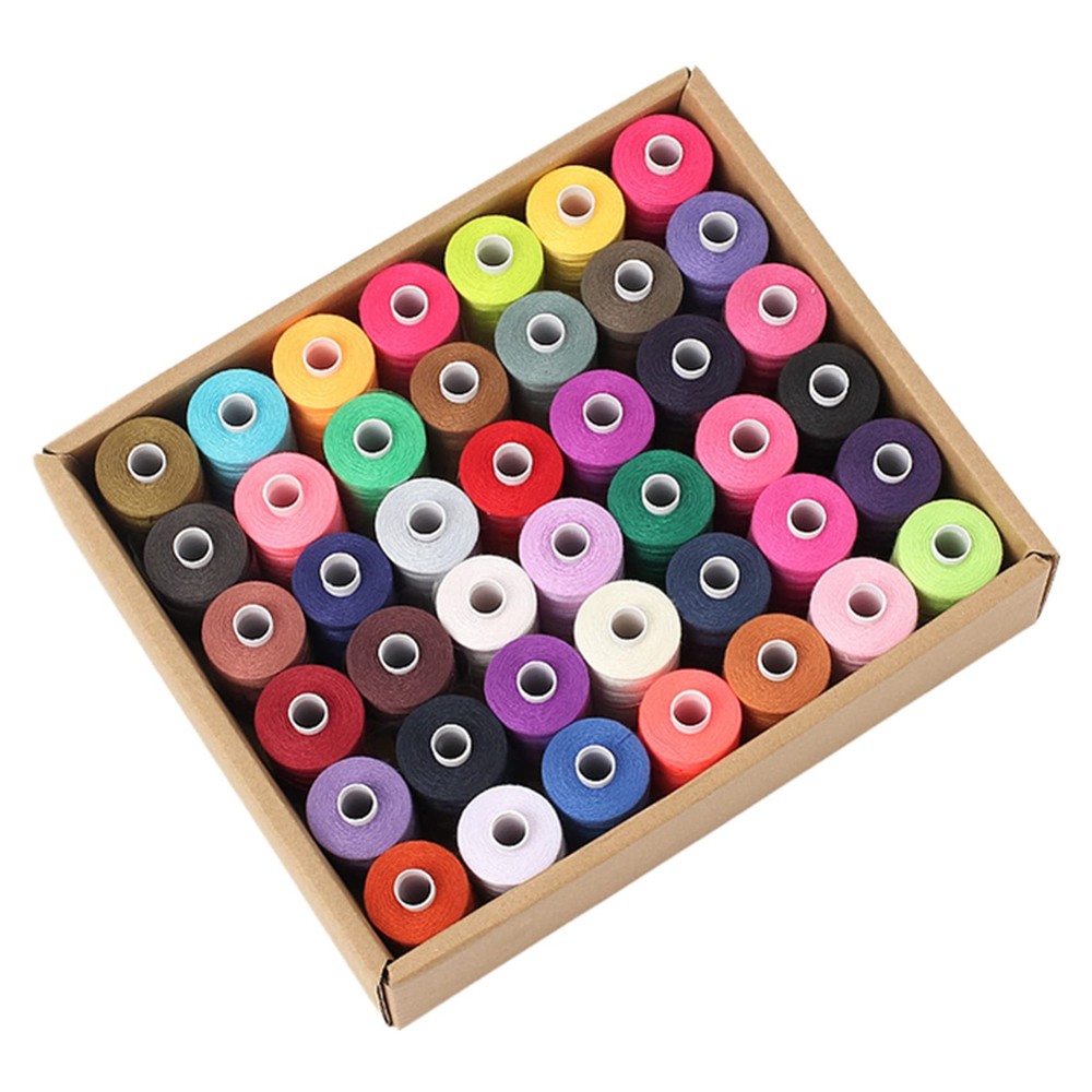 42 Spool 1000 Yards All Purpose Sewing Thread Assorted Polyester Sewing Machine