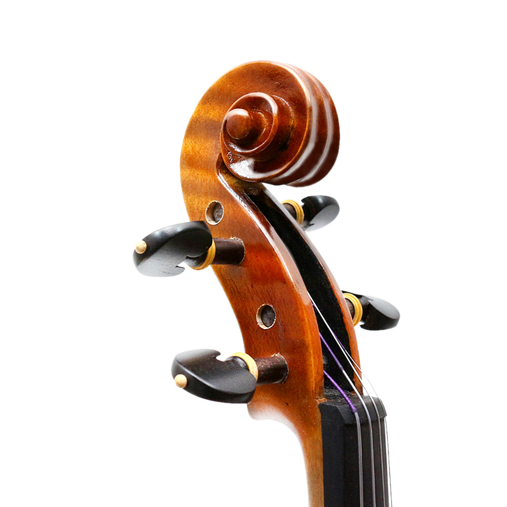Master 4/4 Flamed Maple Handcrafted Violin With Premium Ebony Hardware And Case
