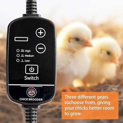 Chick Brooder Heater Plate – 12" x 8" Adjustable Height & Temperature Poultry