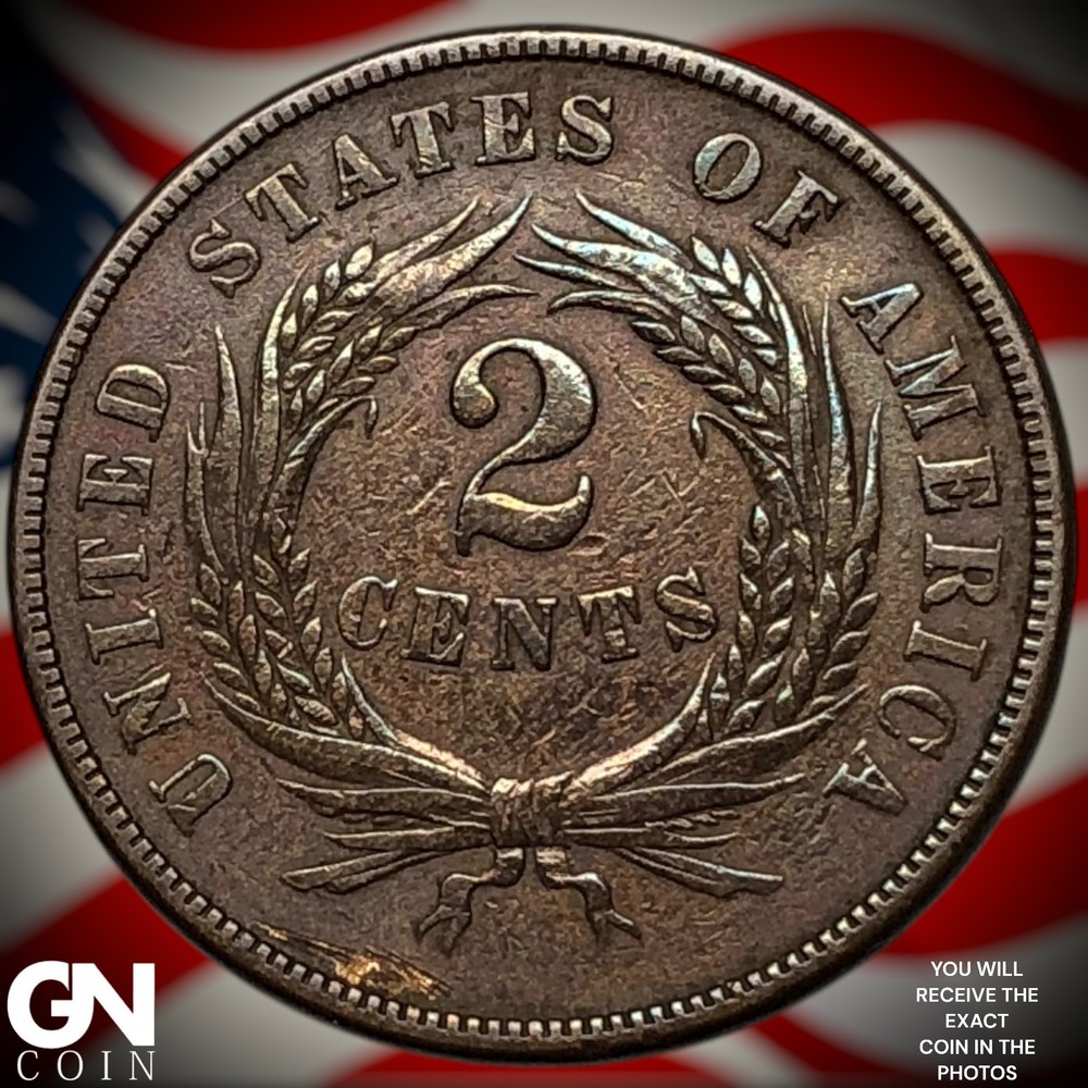 1866 2 Cent Piece Z5541