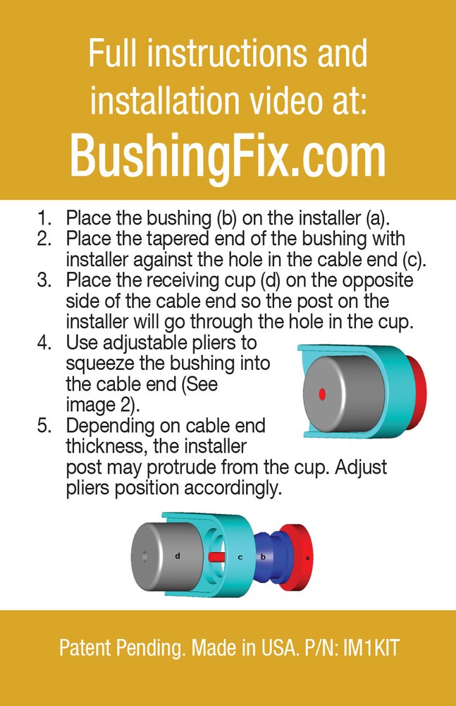 Saturn Aura Transmission Shift Cable Repair Kit w/ bushing Easy Install