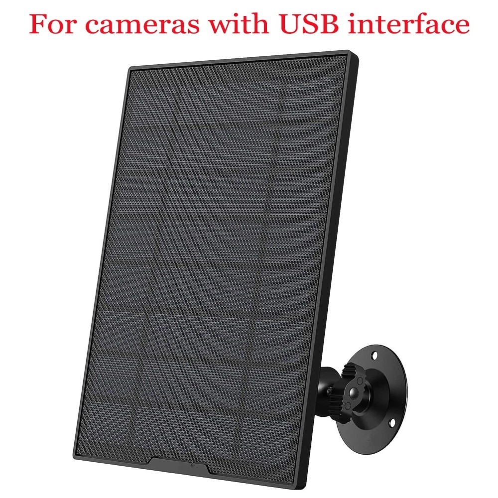 ieGeek USB Port Solar Panel for Outdoor Security Camera Home Battery CCTV Camera
