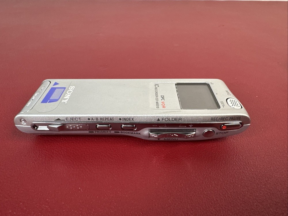 Sony ICD-MS515 Digital Voice Recorder w Memory Stick, Case, CD Rom, Manual ++