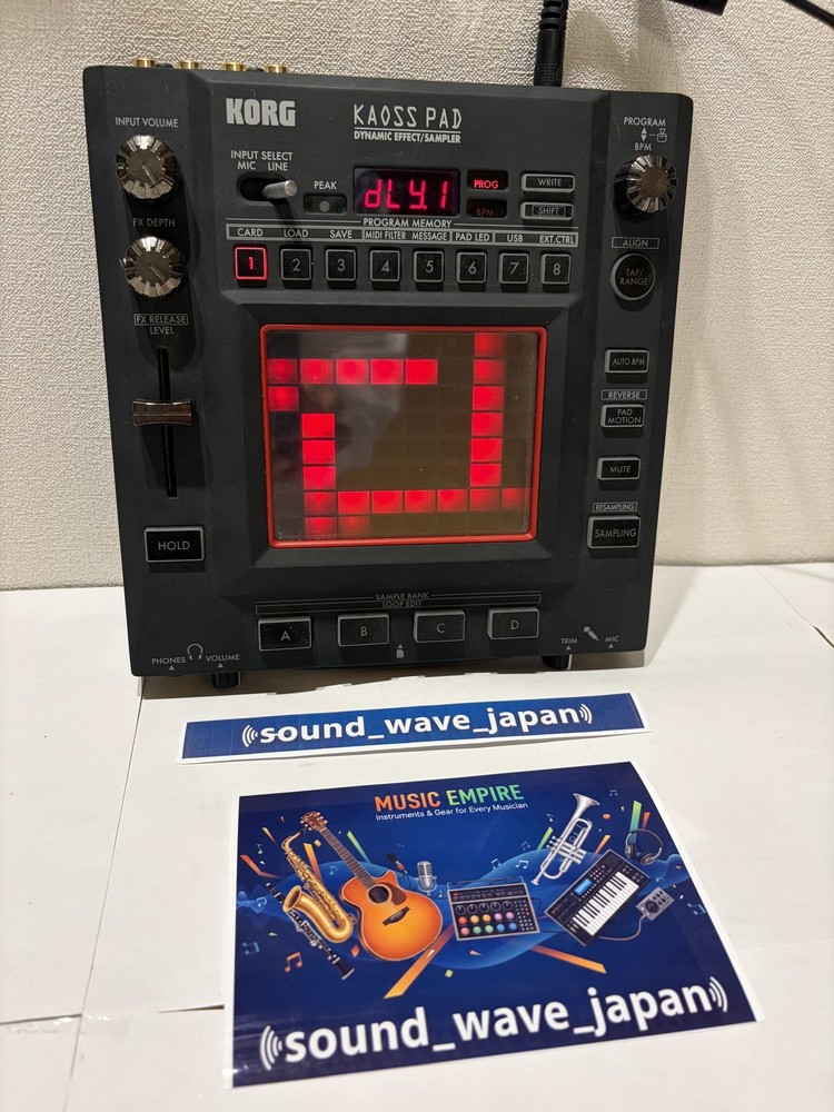 KORG KP3 Kaoss Pad Dynamic Effect Sampler Sequencer Tested Working used Japan