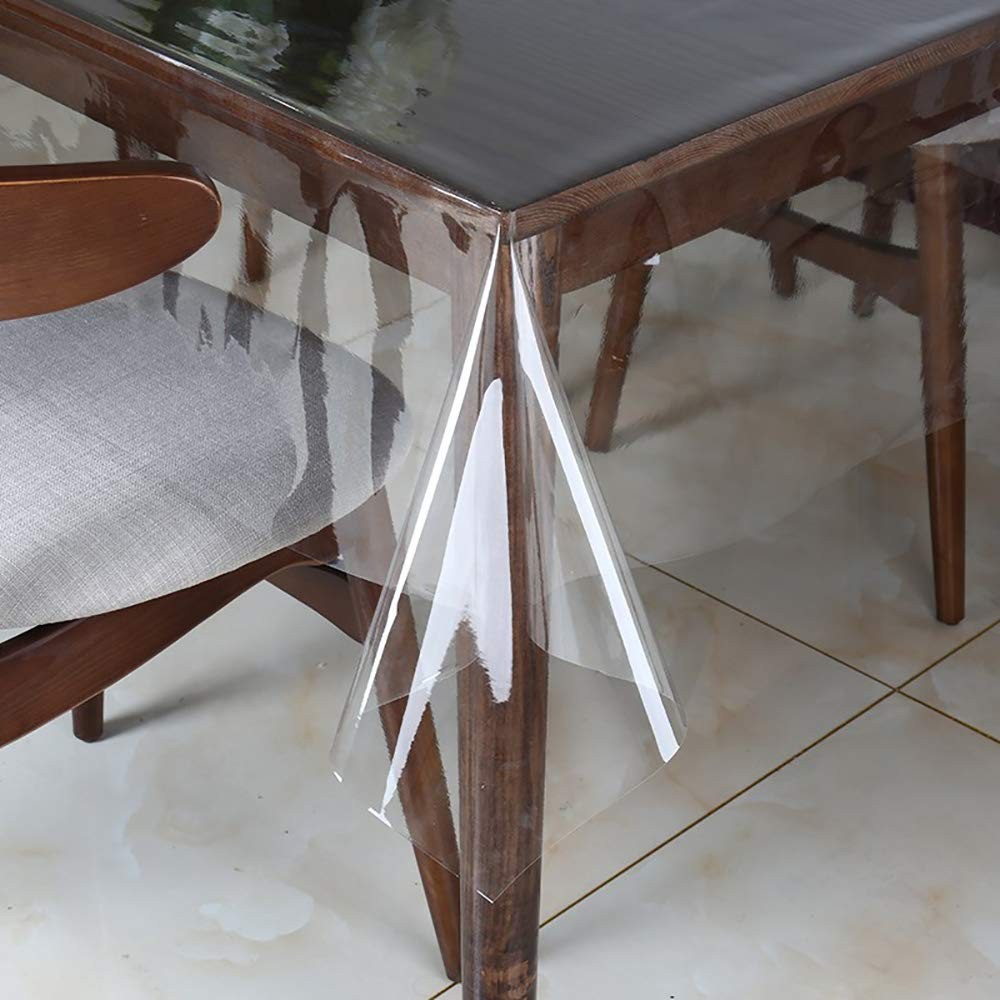 Walrus Clear Vinyl Tablecloth Protector 54" x (Square),