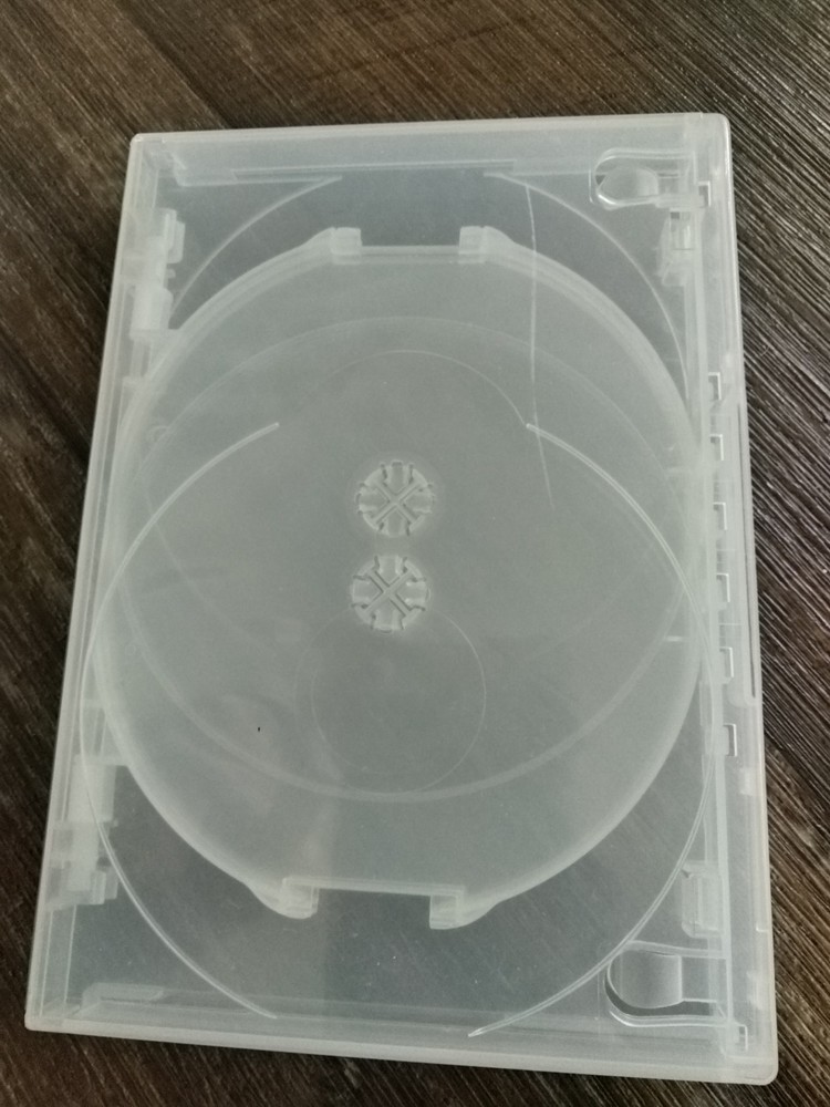Clear Replacement Empty DVD Cover, Holds 4 Disc DVD Storage Case Soft Plastic