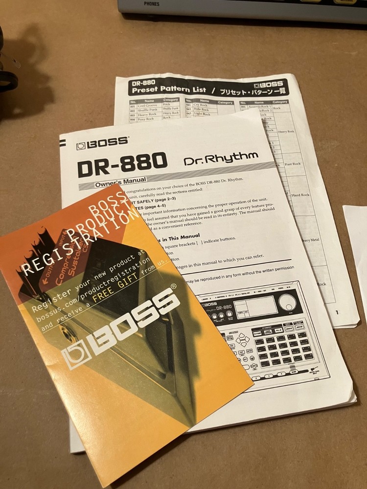 Boss Dr-880 Dr. Rhythm Drum Machine