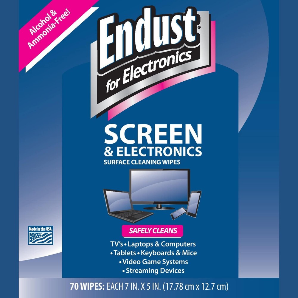 Endust For Electronics Screen & Surface Cleaning Wipes, For Tablet, E-Reader,...