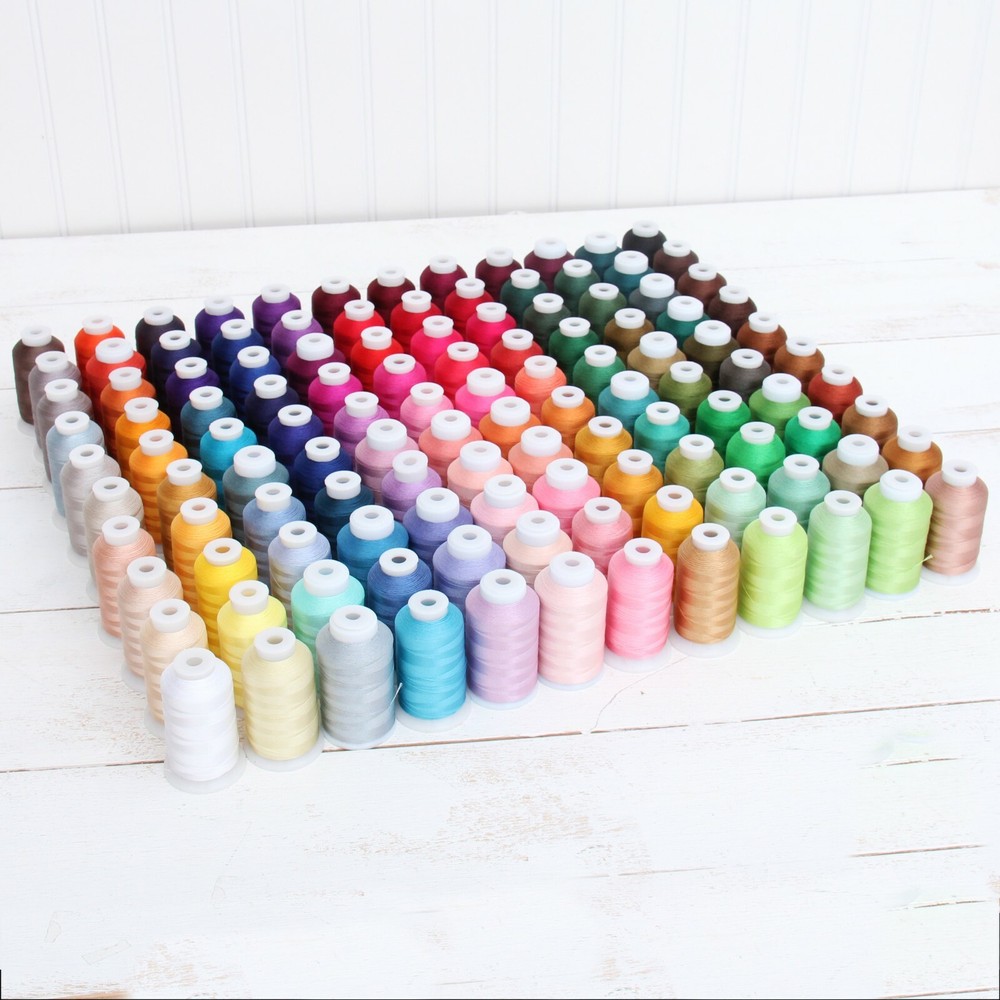 RAYON MACHINE EMBROIDERY THREAD SETS - 6 SETS AVAIL - 1000M CONES - 40WT