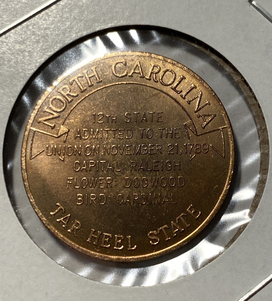 North Carolina Tar Heel State Coin B3