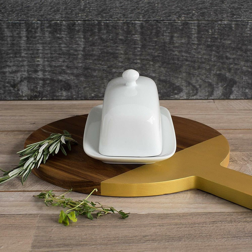 Now Designs Butter Dish, White (5037001)