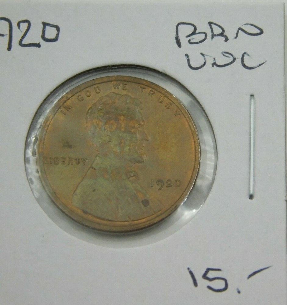 1920 Lincoln Cent, CHOICE BRN UNC  (1479)