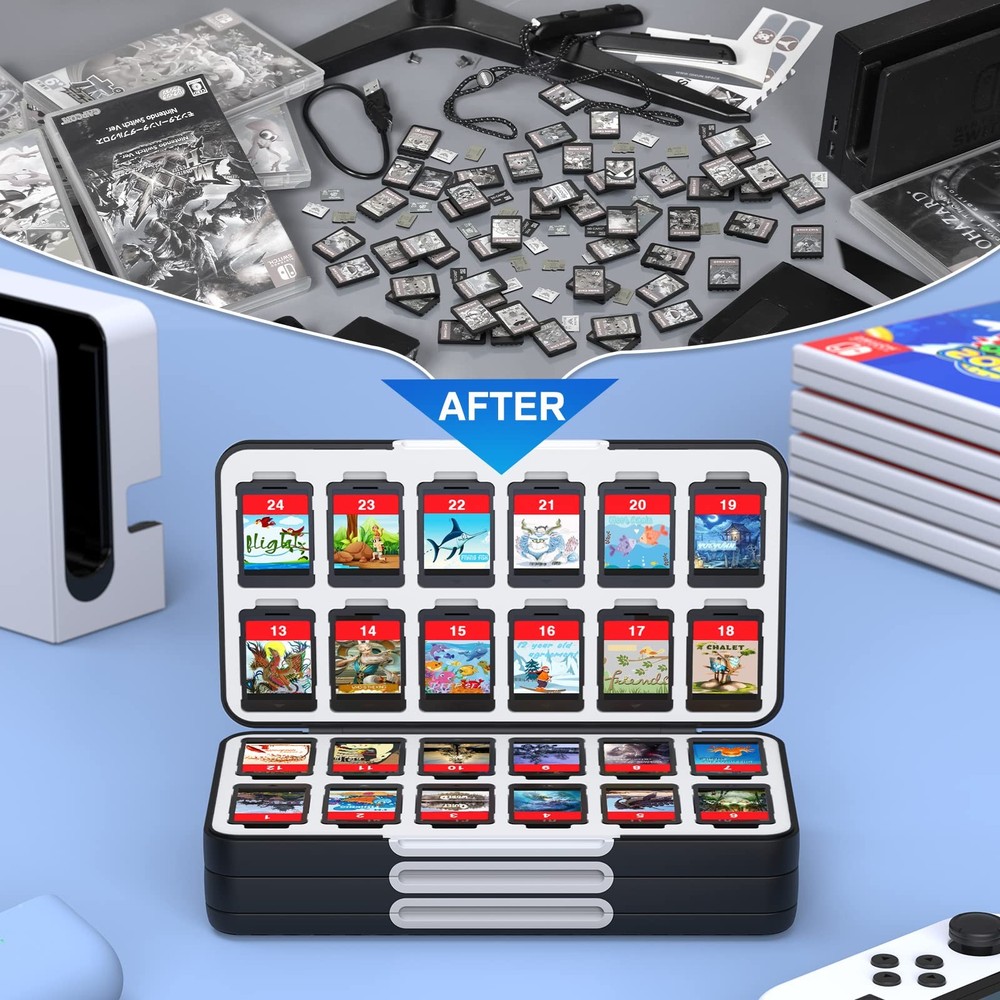 Game Card Case Holder for Nitendo Switch/Switch 2(2025) - Hard Shell Portable...