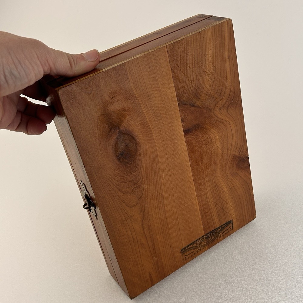 Cedar Holy Bible Lockable Box Presented by Teamsters Local Keepsake Stash Box