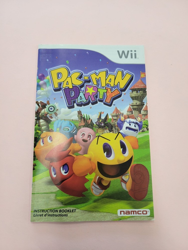 pac man party wii Manual Only