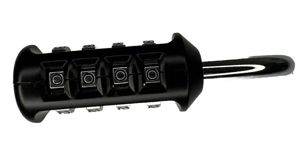 Combination Lock 4 Number Black Small w/ instructions/user manual