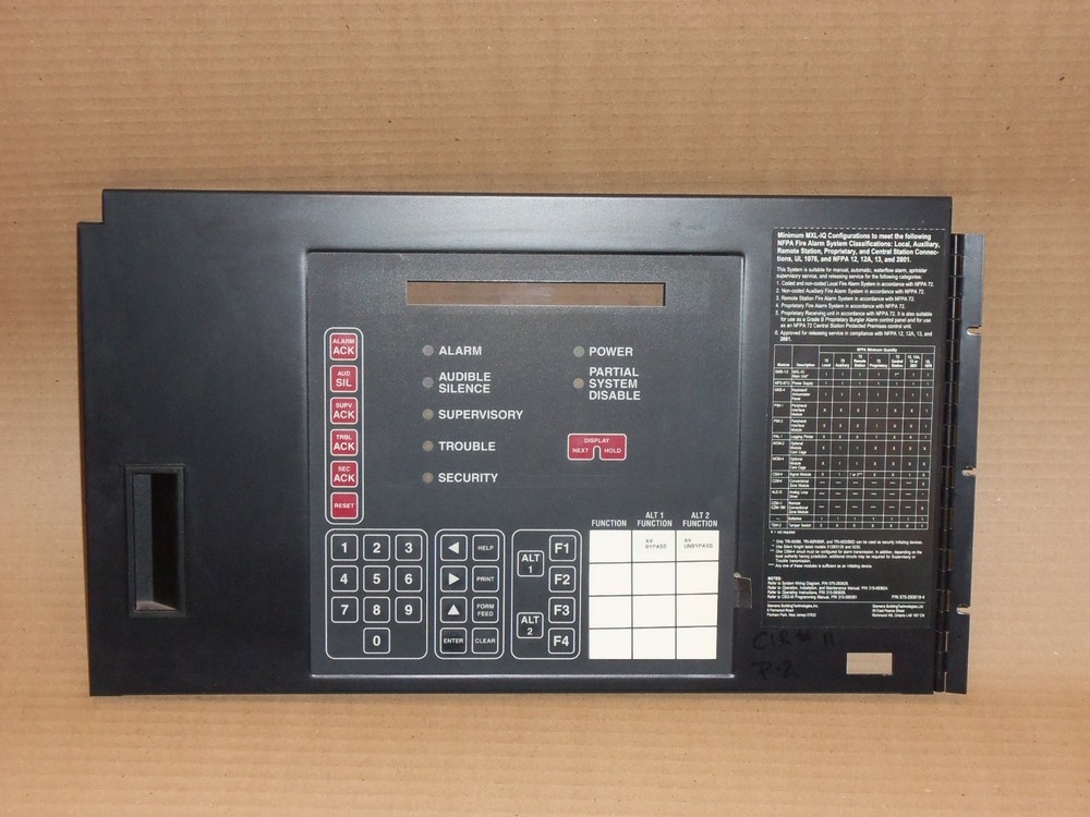 Cerberus Pyrotronics MKB-4 Display w/ANN-1 Circuit Board for MXL Panel