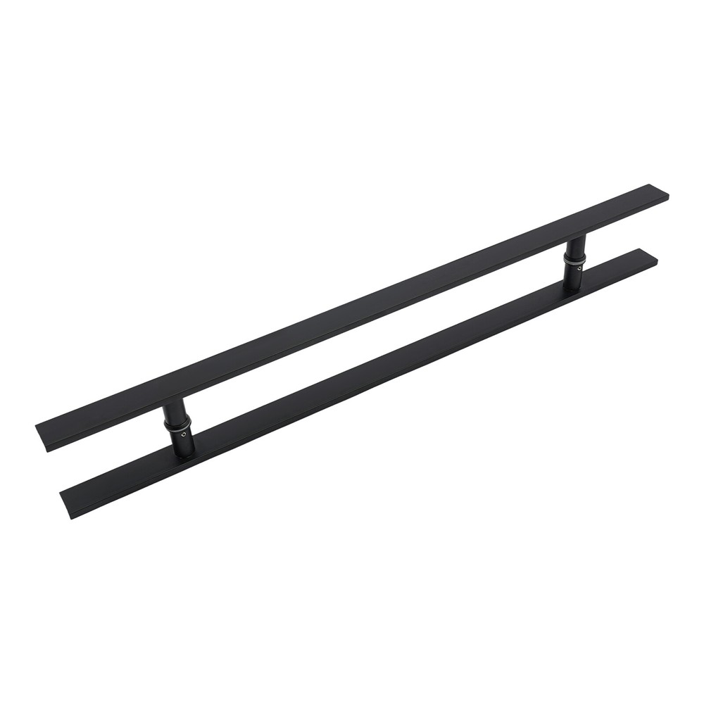 Stylish Black Stainless Steel Push Pull Door Handle for Easy Access