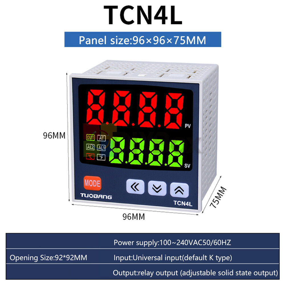 Digital PID Thermostat universal input Temperature Controller 0~1370℃ AC100~240V
