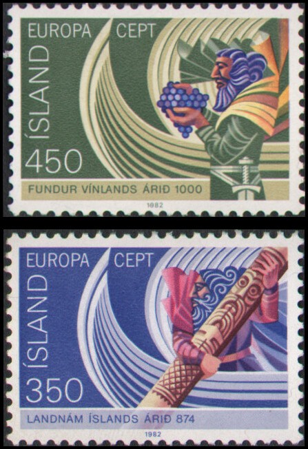 Iceland #554-555 set MH VF