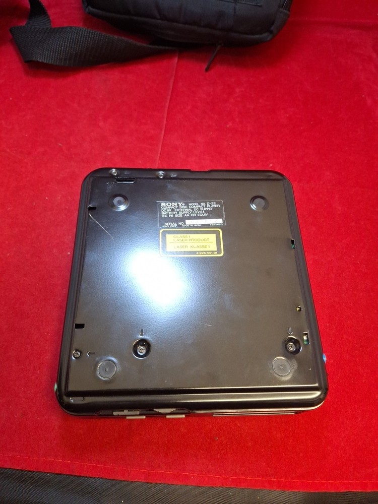 Vintage Sony Discman D-22 CD Player Working E5