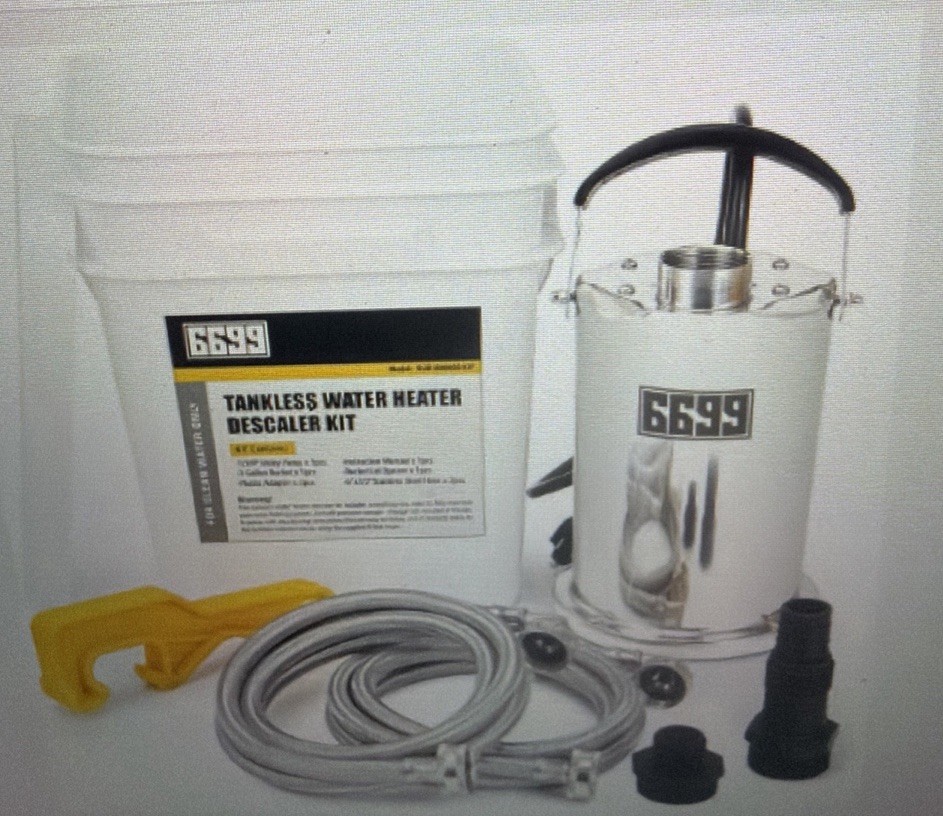 6699 Tankless Water Heater Flush Kit Includes 1/3HP Stainless Steel Sump Pump...