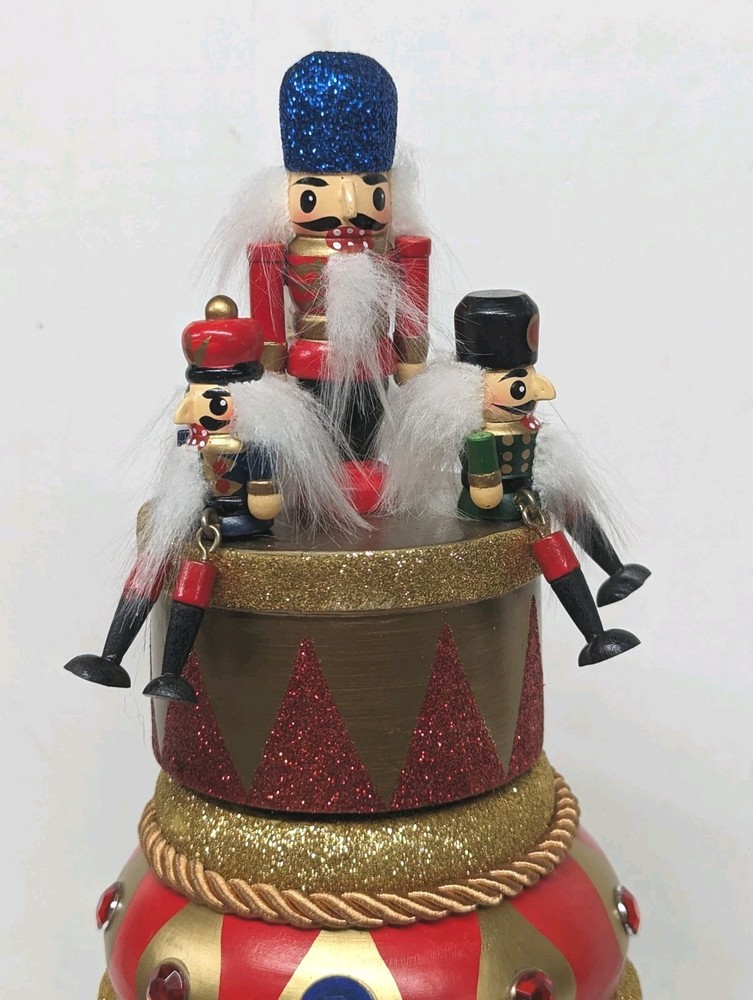 Kurt Adler 20" Hollywood Nutcracker Music Box Hat Nutcracker
