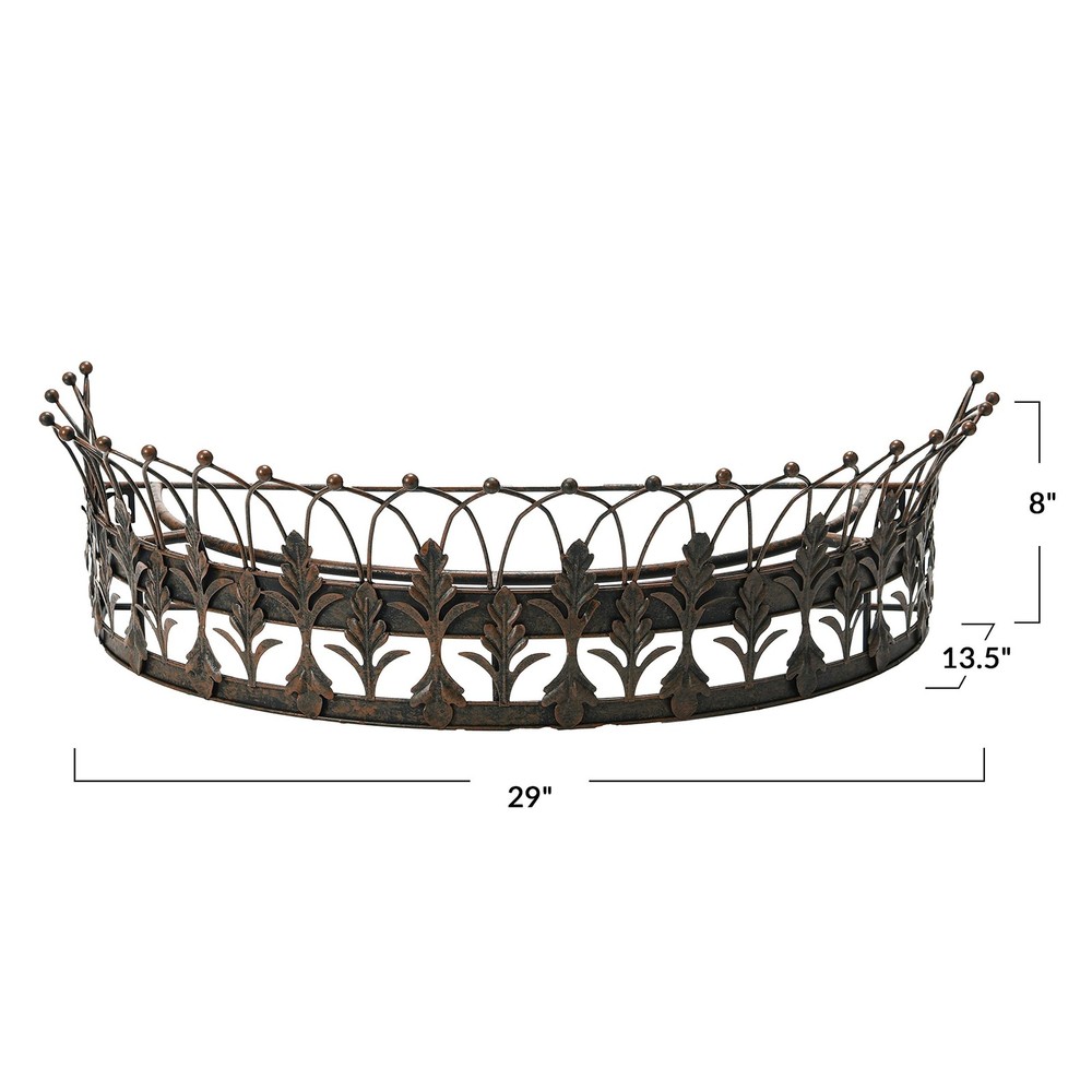 Metal Curtain Crown Rust
