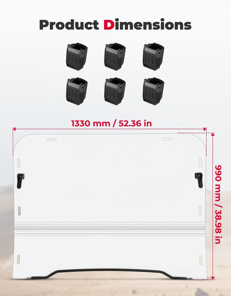 For Kawasaki Mule 3010 2003-2009 Front Folding Windshield Fold Up Window Clear
