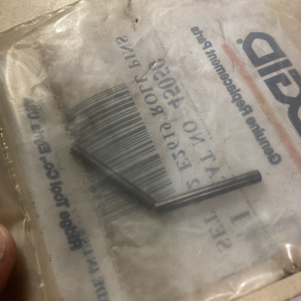 RIDGID Roll Pins 2pc Cat No 45050 E2619