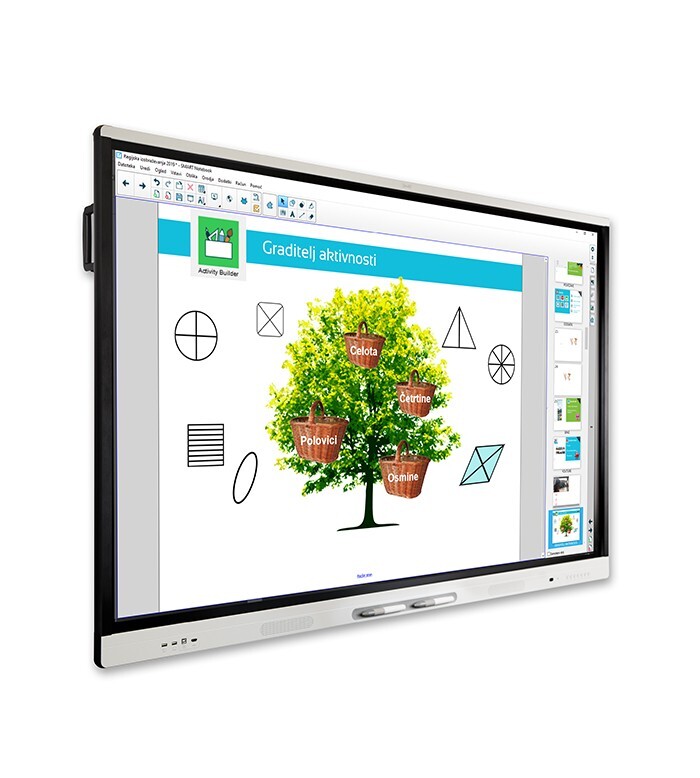Mobile SMART Board MX065 Touchscreen Interactive Whiteboard Display for School