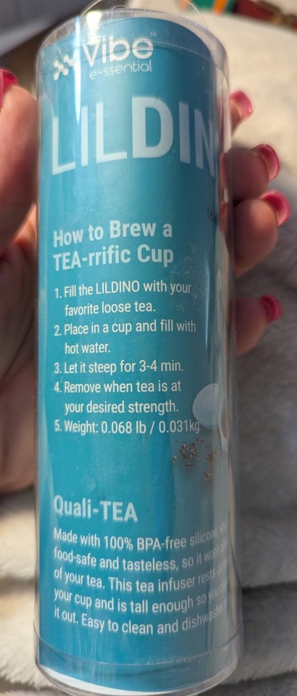 Lil Dino Tea Diffuser for Loose Leaf Tea Infuser Blue BPA Free Plastic