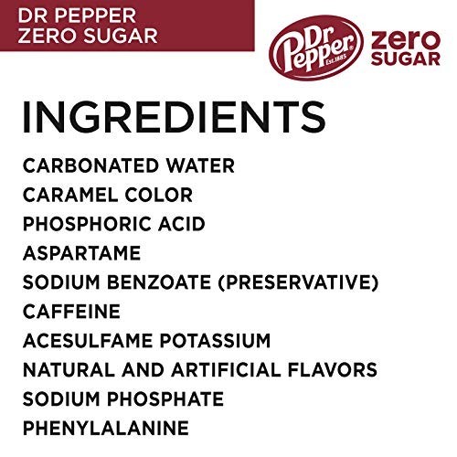 DR PEPPER ZERO SUGAR - 12 OZ, 12 PK