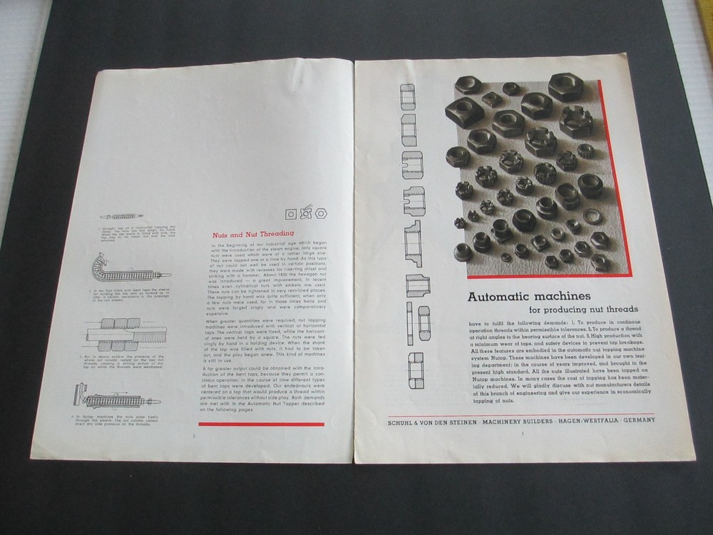 NUTAP Nut Tapping Machine Brochure Spec 12 pages B59