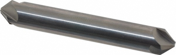 Hertel 3/8" Head Diam, 3/8" Shank, 4 Flute 90? Solid Carbide Countersink 2-1/...